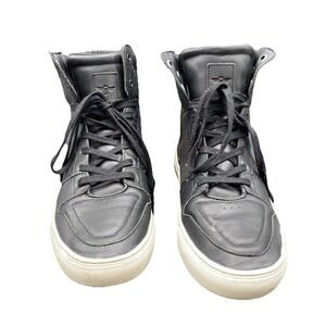 Creative Recreation Adonis Mens 10 Black Zipper  High Top Sneaker